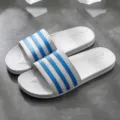 Comfortable anti-slip couple home slippers for indoor bathroom and summer daily wear style. - N763 Gray (Men's)