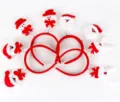 Christmas holiday headband set with cute plush Santa Claus, snowman and reindeer designs. - TK01 Elderly Snowman Deer Bear Style
