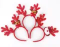 Weihnachten Rentier Geweih Haarreif plüschig Feiertag Haarband Kinder Party Kostüm Dekor. - TK08 Geweih Älterer Stirnband