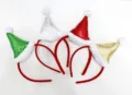 Buntes Pailletten Weihnachten Haarreif Set fuer Party Kopfbedeckung festlicher Haarschmuck - TK33 Kleines Pailletten Hut Stirnband