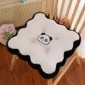 Cuscino seduta panda in peluche forma biscotto sedia ufficio tappeto tatami decorazione - Panda