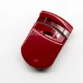 Portable mini plastic eyelash curler in garnet red, compact makeup tool for natural curl. - Garnet Red