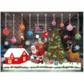 Christmas window stickers decals Santa Claus tree reindeer home holiday party decor supplies - Colorful A31
