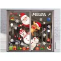 Christmas window stickers colorful snowflake wall decals holiday glass door decor - Colorful A34