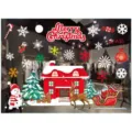 Christmas window stickers festive snowflake wall decals holiday shop window glass decorations - Colorful A35