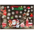 Christmas window stickers removable Santa Claus snowflakes holiday decor glass glass decals - Colorful A51