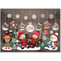 Christmas window stickers festive wall decals static clings holiday home decor ornaments - Colorful A53