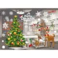 Christmas window stickers DIY removable wall decals festive store holiday decor items - Colorful 801