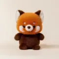 Cute red panda plush toy desk companion soft stuffed animal doll ornament gift details - Raccoon / 15cm (150-200g)