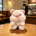 Süßes rosa Plüschschwein Schlüsselanhänger Plüschtier Tasche Anhänger Kuscheltier für Rucksack - Rosa Schwein / 10cm Größe