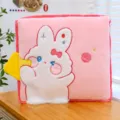 Süßes rosa Cartoon Hase Plüsch Kissen Decke Zwei in Einem für Büro und Auto Nutzung. - Kaninchen / Rosa