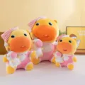 Süßes Wasserschwein Plüschtier mit Schlafmütze und Puppe, weiches Kuscheltier Geschenk für Kinder - Abebe Stil / 80 cm