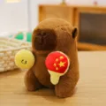 Lindo peluche de capibara con pelota y raqueta, juguete de peluche suave para regalo infantil. - Carpincho de Ping Pong / 19cm