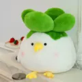 Cute garlic bird plush toy doll creative stuffed animal pillow funny birthday gift for girls - 30 cm