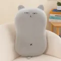 Grey cute cartoon cat plush pillow slow rebound animal cushion for office nap and home decor. - 35*55cm (0.7kg) / Gray Cat