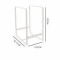 Gran escurridor de platos blanco organizador de gabinete soporte para platos de 20-24cm - L / Blanco