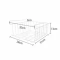Weißer Draht Hängekorb Regal unter Küchenschrank Hängeorganizer Korb 31x28cm - 320*280*130 mm / Weiß