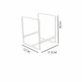 Escurridor de platos blanco para cocina, estante de almacenamiento compacto para organizar vajilla. - S / Blanco