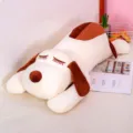 Cute sleeping dog plush toy stuffed animal pillow ultra soft bed doll for girls gift - White / 45cm (0.3kg)