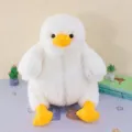Cute fluffy white duck plush toy soft stuffed animal doll pillow for kids birthday gift - 40CM / White