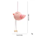 Pink felt bird Easter hanging decoration chick ornament 9cm width and 19cm height - Pink Flamingo