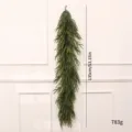 Artificial green cedar hanging garland 135cm for wall decoration Christmas home decor - Two-Tone Soft Rubber 135cm