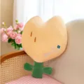 Cute tulip plush pillow sofa cushion soft stuffed flower toy bedroom home decor gift - 40CM / Yellow