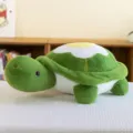 Cute green plush turtle toy with fried egg shell design, soft pillow doll for gifts. - Green / 35cm (0.25kg)