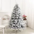 Τεχνητό χριστουγεννιάτικο δέντρο PE με χιόνι για κομψή εορταστική διακόσμηση σπιτιού - PE Χιονισμένο Δέντρο (Τύπος Α) / 120cm