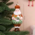 Hand-painted Santa Claus chef hanging ornament for Christmas tree festive decoration - OPP Bag / Apron Santa
