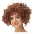 Brown curly wig 80s disco retro afro hair party festival costume performance fashion variant - Wig / Brown
