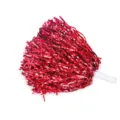 Pompons de cheerleading métalliques rouges fleurs à main scintillantes pour sport équipe - XS / Pompons de Pom-Pom Girl / Rouge