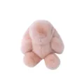 Mignon porte-clés lapin en peluche rose clair avec de douces oreilles pendantes souples - Rose chair
