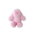 Poupée pendentif lapin en peluche rose doux en fourrure de lapin Rex - Rose Pâle