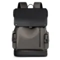 Mochila para portátil de negocios casual para hombres gran capacidad viaje escuela gris - Café