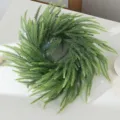 Artificial Norfolk pine wreath green PE soft touch pine needle door hanging home decor - Eight-Pronged Pine Wreaths