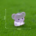 Mini figura de elefante de resina morada para micropaisaje decoración DIY y jardín. - Estilo Sentado (3#) / 3# Púrpura Sentado