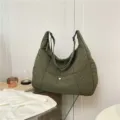 Grosse kapazität leichte puffer umhängetasche, lässige hobo tasche für frauen im alltag. - Grün
