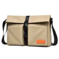 Bolso bandolera informal para hombre elegante bolso mensajero minimalista caqui diario. - Caqui