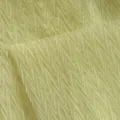Papier d'emballage floral plissé jaune crème, texture imperméable en zigzag pour bouquet - Jaune lait