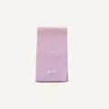Purple wool knit scarf women winter warm solid color soft cozy daily wear autumn apparel - Light Purple