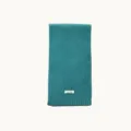 Teal 100% Wool Knit Scarf For Women Winter Warm Fashion Solid Color Stylish Neck Warmer - Teal
