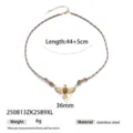 Eagle Pendant Braided Rope Necklace (250813ZK2589XL) / Gold