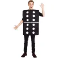 Divertido disfraz de dominó para adultos, ideal para fiestas temáticas y eventos de cosplay. - Talla única / Dado