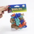 DIY autumn leaf foam stickers with adhesive back, colorful EVA craft stickers for kids. - Autumn Maple Leaf Style Mixed 60 Pieces