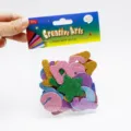 DIY glitter foam stickers set with adhesive back, colorful letters and numbers for kids crafts. - Mixed Colored Lowercase Letters