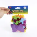 EVA foam glitter stickers DIY craft materials assorted shapes colorful butterfly flower pack - Spring Butterfly & Flower Mixed Pack, 42 Pieces