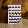 Vintage national flag photo corner stickers DIY paper adhesive for scrapbook albums decoration - 90*125cm / Flags in 6 Colors