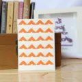 Autocollants coins photo orange pour scrapbooking, albums photo de journal DIY et decoration. - Rouge Orangé
