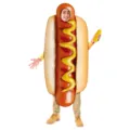 Costume de hot-dog amusant pour adultes fête cosplay spectacle scène une pièce vêtement - Taille unique / Adulte